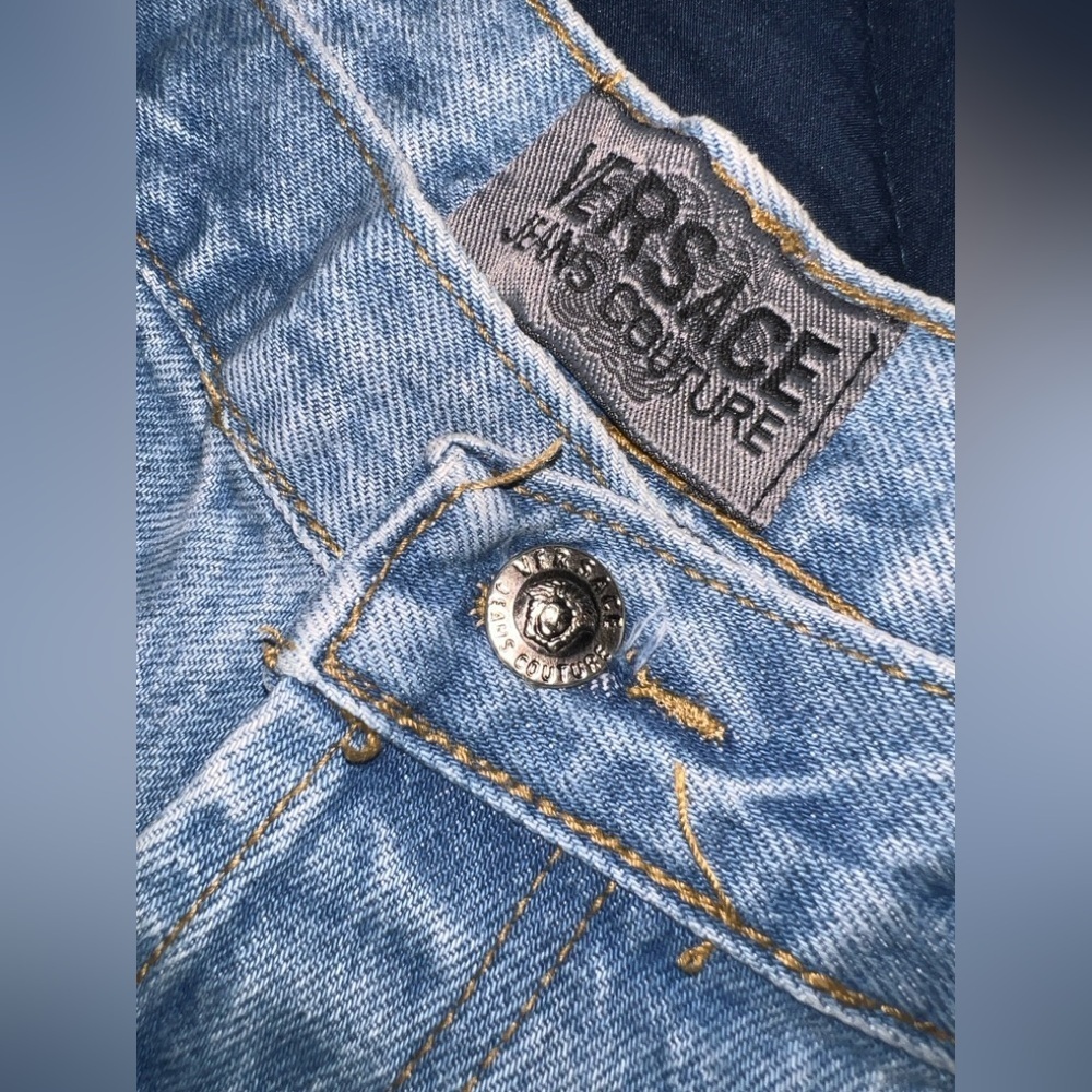 Versace Light Blue Denim Jeans couture - Picture 9 of 9